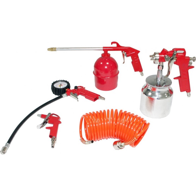 Kit pistolas pintura 5 pcs (copo inferior)