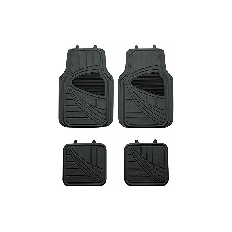 Jogo tapetes universal borracha Delta 20 preto 