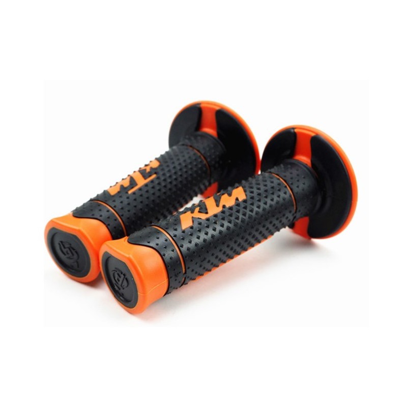 Punho volante KTM laranja 22+24mm par