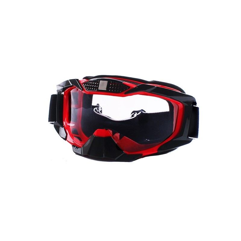 Óculos p/capacete motocross vermelhos