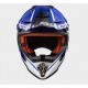 Capacete motocross LS2 MX473 FAST CORE AZUL+BRANCO