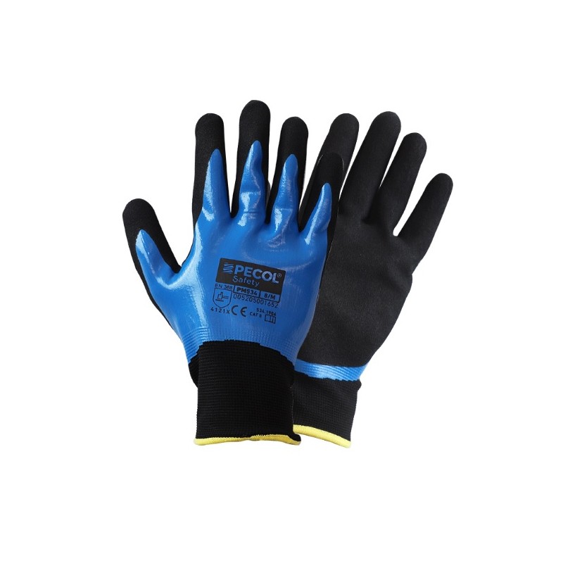 Luvas de duplo nitrilo total PM534 nro 8