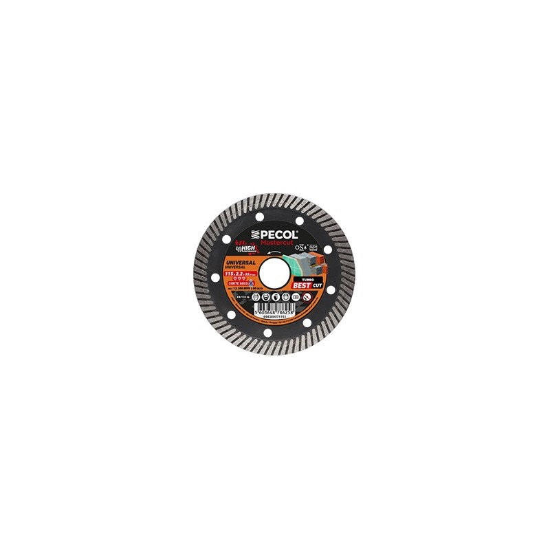 Disco Diamantado 115mm Turbo MasterCut High Performance PECOL